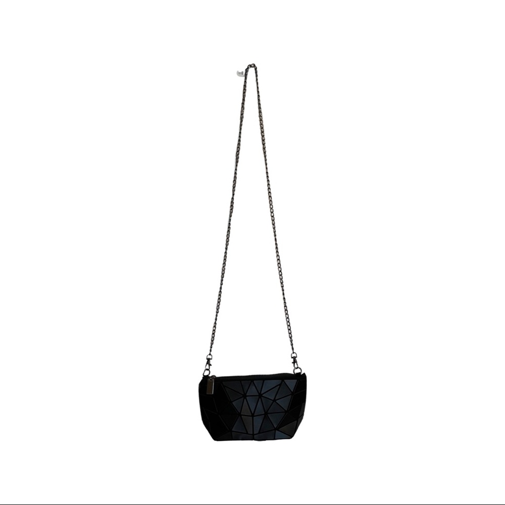 Emilio Pepe Italy Geometric Black Convertible Bag